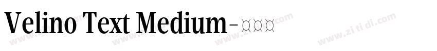 Velino Text Medium字体转换 Velino Text Medium字体转换